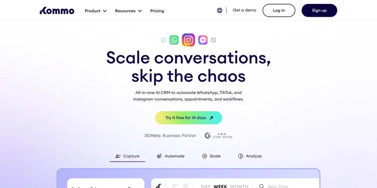 Kommo website